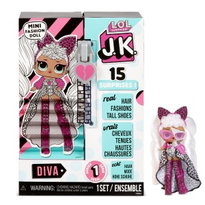 Papusa Mini-Moda LOL Surprise JK Diva - 15 surprize, outfit cool, accesoriu