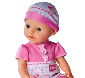 Papusa Simba New Born Baby 38cm cu Accesorii Doctor si Functie de Baut si Udat - Img 3