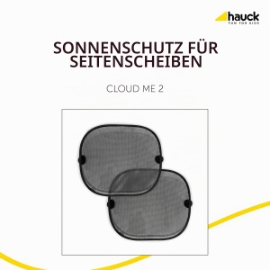 Parasolar auto Hauck Cloud Me 2, set 2 bucati, 40 x 40 cm, montare usoara cu sugnape - Img 2