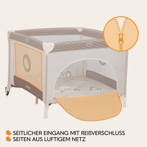 Paravan de joaca LIONELO BONNIE pentru copii, 15 kg, cu saltea confortabila - Img 3