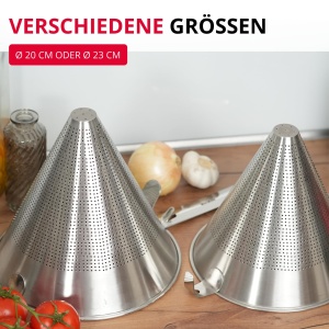 Pasier cu colturile rotunjite Westmark Spitzsieb Pro, inox, 20 cm - Img 6