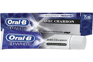Pasta de dinti Oral-B 3D White Carbon, 75 ml, albire eficienta, eliminare pete