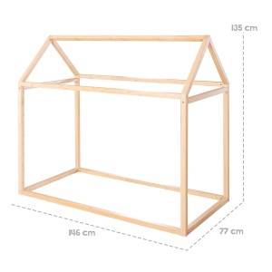 Pat Montessori Hausbett Roba 70 x 140 cm - Bambus FSC, Design Sigur - Img 2