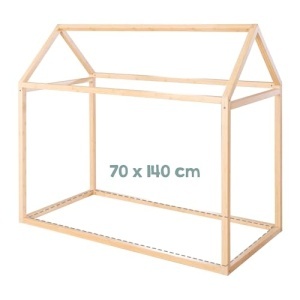 Pat Montessori Hausbett Roba 70 x 140 cm - Bambus FSC, Design Sigur - Img 12
