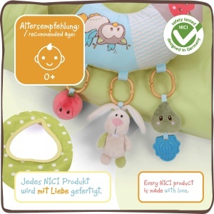Patura Activitate NICI My First cu Perna de Joaca, 5 Figurine Detasabile, Culoare Fresca - Img 4