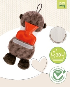 Patura cu apa calda NICI Otter Ophelio 300ml 34cm, crem, din plus - Img 3