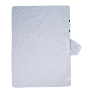 Patura de camping VEVOR SS-LYTJZ-02 impermeabila si rezistenta la vant 2x15m fleece gri deschis - Img 4
