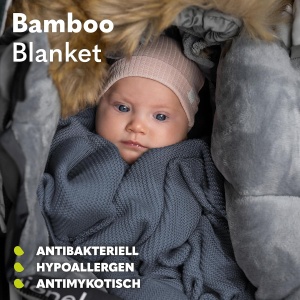 Patura pentru bebelusi Lionelo Bamboo, 100x75cm, 100 bumbac, antibacteriana - Img 5