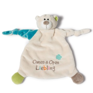 Paturica de plus NICI Bar Omas Opas Liebling 25x25 cm pentru bebelusi