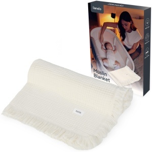 Paturica Lionelo Bamboo Blanket 100 Bumbac Antibacteriana 6 Straturi 100x70 cm