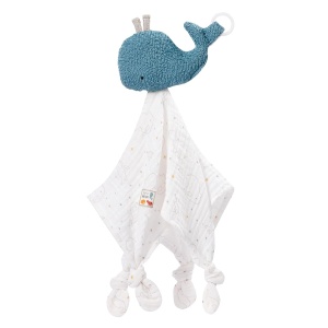 Paturica pentru bebelusi Fehn 056068, din bumbac bio, cu suport pentru suzeta, 34 cm