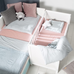 Patut 2 in 1 Roba Babybett 60 x 120 cm - Beistellbett inaltabil, Alb - Img 5