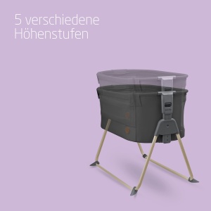 Patut Beistell Maxi-Cosi Tori 2-in-1, 0-6 luni, 5 inaltimi, compact, Beyond Graphite - Img 5
