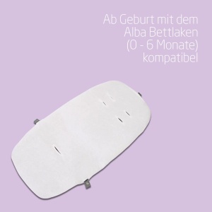 Patut Maxi-Cosi Alba All-in-1, Schimbare usoara intre patutul pentru copii, leagan pentru bebelusi si scaun inalt, 0 luni-3 ani (15 kg), Compatibil cu kitul de masa Maxi-Cosi Alba, Beyond Graphite - Img 7