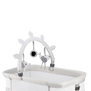 Patut multifunctional pentru copii Momi REVO, reglabil pe inaltime, cu saltea si roti - Img 20