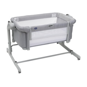 Patut pentru bebelusi Chicco Next2Me Magic Evo, 11 nivele de inaltime, mod leganare, culoare gri