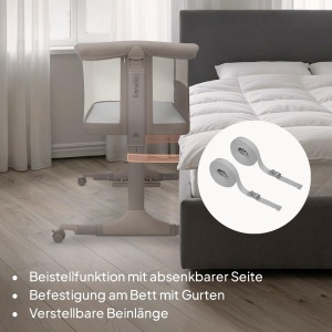 Patut pentru bebelusi Lionelo Pari 3in1, 6 inaltimi ajustabile, cu roti - Img 3