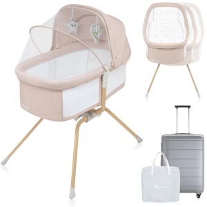Patut pliabil Lionelo Malin Evo cu saltea, 7 kg, multifunctional