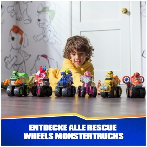 PAW Patrol Rescue Wheels Monstertruck Zuma Portocaliu cu Figurina si Lansator - Img 7