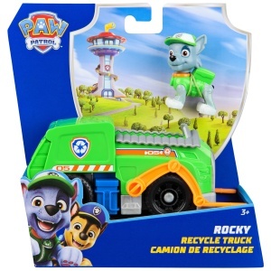 PAW Patrol Rocky Figurina cu Camion de Reciclare Jucarie Interactiva pentru Copii 3 - Img 2