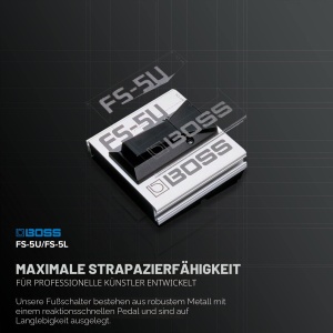 Pedala de efecte BOSS FS-5L, neagra, cu comutare ONOFF, pentru instrumente muzicale - Img 2