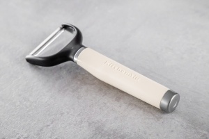 Peeler KitchenAid Y, inox, cu maner ergonomic, culoare Almond Creme - Img 5