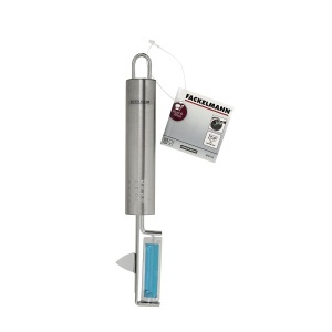 Pelerina de legume Fackelmann OVALGRIFF, din otel inoxidabil, cu lama ascutita, 19 x 1,5 x 3,5 cm - Img 6