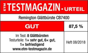 Pensula de indreptat Remington 2in1: Placa de indreptat si perie de par pentru timp redus de coafare (peri acoperiti cu ceramica si antistatici cu capete reci, afisaj digital, 150-230degC) CB7400, Negru - Img 12