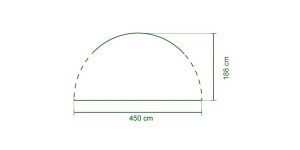 Perete lateral cu usa Coleman Fastpitch Shelter XL, 4.5 x 4.5m, protectie impotriva vremii - Img 3