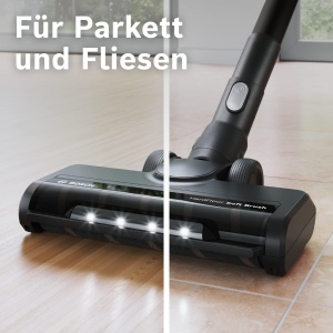 Perie Bosch BHZUHFN cu LED pentru aspiratoare Unlimited 678 ideala pentru parchet si gresie negru - Img 2