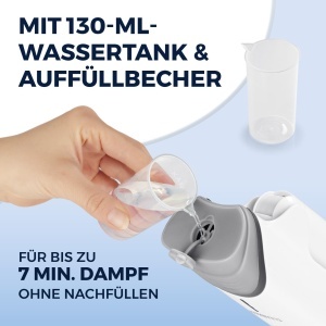 Perie cu aburi CLEANmaxx 2in1, 1200W, 130ml, pliabila - Img 8