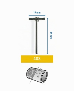 Perie cu peri Dremel 403, Diametru 19 mm, 2 bucati - Img 3