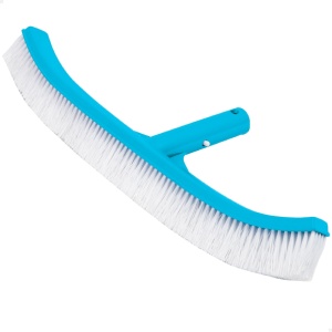 Perie curba pentru pereti Intex 40,6 cm albastra, compatibila cu teava telescopica