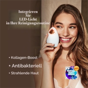 Perie de curatare faciala Silkn Bright Lux, 4-in-1, tehnologie infrarosu, albastra - Img 4