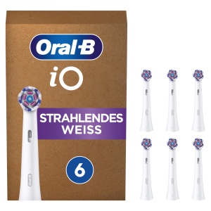 Perie de dinti electrica Oral-B iO Strahlendes Weiss, 6 bucati, compatibila cu modelele iO