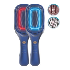 Perie de par Cecotec Kopfhaut Reparaturburste, Vibration, LED, Albastru - Img 2
