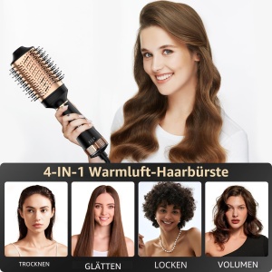 Perie de par cu aer cald YASHE 4 in 1, 1200 W, cu 3 temperaturi, pentru toate tipurile de par - Img 3