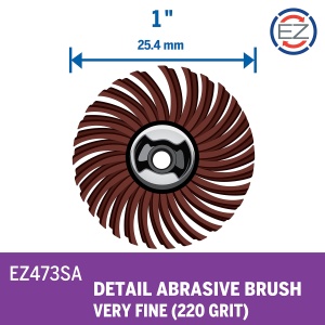 Perie de slefuit Dremel EZ473SA, granulatie 220, pentru lemn si metal - Img 2