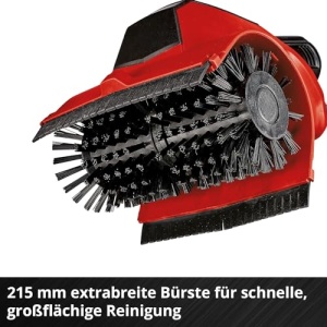 Perie de suprafata cu acumulator Einhell PICOBELLA 18/215 Power X-Change (18 V, multifunctionala, integrata. Racord furtun de gradina, inclusiv perie MEDIUM, fara baterie) - Img 11