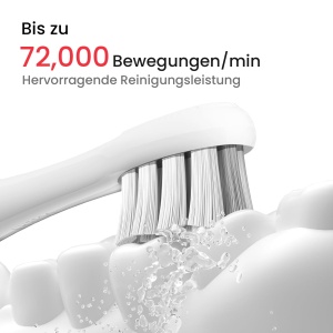 Perie electrica Oclean X Lite, gri, 5 moduri de curatare, waterproof IPX7 - Img 6