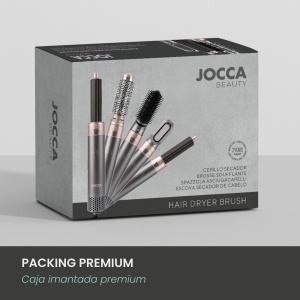 Perie multifunctionala Jocca 5-in-1 800-1000W cu 5 accesorii interschimbabile si 3 trepte de temperatura - Img 5