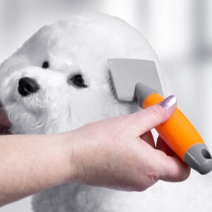 Perie pentru animale Wahl, nylon, cu maner din gel, pentru caini si pisici - Img 5