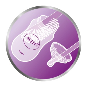 Perie pentru sticle si suzete Philips Avent SCF14506, design ergonomic, BPA-free - Img 4