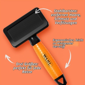 Perie Slicker pentru Caini si Pisici Wahl, cu Maner Ergonomic, Marime Mica - Img 6