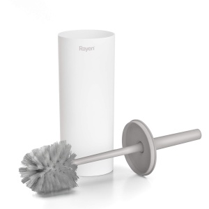 Perie WC Rayen cu capac, 37x9,2 cm, design soft-touch, flexibile - Img 2