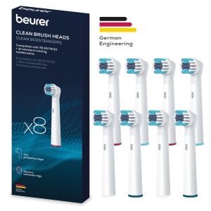 Periuta de dinti electrica Beurer TB 3050, set 8 capete, alb, compatibila cu periute rotative - Img 6