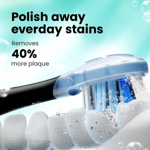 Periuta de dinti electrica Oclean Ultra Clean, 2 buc, negru, compatibila cu toate periutele electrice - Img 4