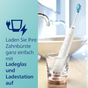 Periuta de dinti electrica Philips Sonicare DiamondClean 9000, pachet dublu, periuta de dinti cu tehnologie sonica inclusiv aplicatie, senzor de presiune, 4 moduri de periaj, 3 niveluri de intensitate, auriu negru si roz, model HX9914/61 - Img 11
