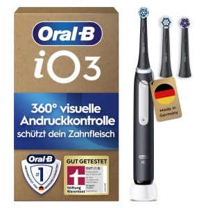 Periuta electrica Oral-B iO Series 3, neagra, 3 programe de curatare