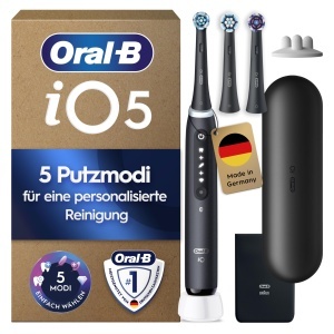 Periuta electrica Oral-B iO Series 5, neagra, cu 5 programe de curatare